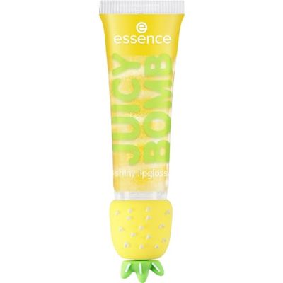 essence JUICY BOMB Brillant à lèvres n° 001, jaune, végétalien, sans paraben, sans particules de microplastique, sans nanoparticules, 1 pièce (10 ml)