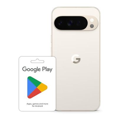 Google Pixel 10 Pro XL - Unlocked Android Smartphone with Gemini and 6.8" Super Actua Display - Porcelain, 256GB + Google Play gift code £100 (Email Delivery - UK Customers Only)