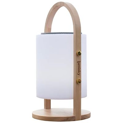Candeeiro com altifalante bluetooth sem fios H37 cm WOODY PLAY