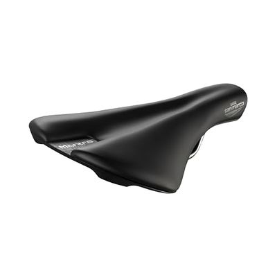 Selle San Marco Mantra Xsilite - Sillín de Bicicleta Offroad, Gravel, Trail, Cross Country, Agujero Anatómico con Funda Protectora, Forma Plana, Cuadro Xsilite - Negro, Talla L2