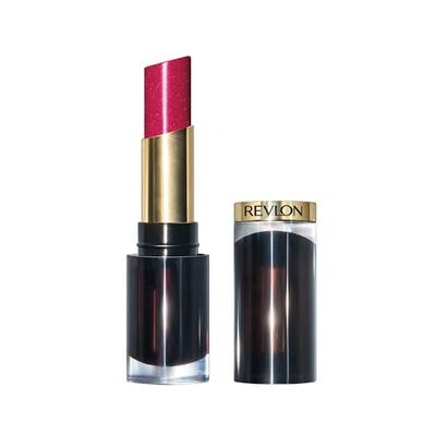 Revlon Super Lustrous Glass Shine Lipstick Love Is On, Rossetto Labbra Dal Colore Brillante, Formula Cremosa e Idratante con Acido Ialuronico, Aloe e Quarzo Rosa