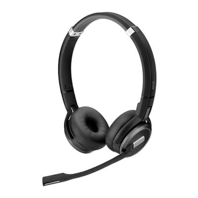Sennheiser Impact SDW 60 HS - Casque DECT sans Fil de Haute qualité, Réduction de Bruit, Optimisé pour UC, Connectivité Multi-appareils, Options de Port Flexibles