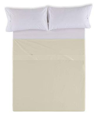 SABANA ENCIMERA color piedra - Cama de 150/160 100% algodón - 144 hilos