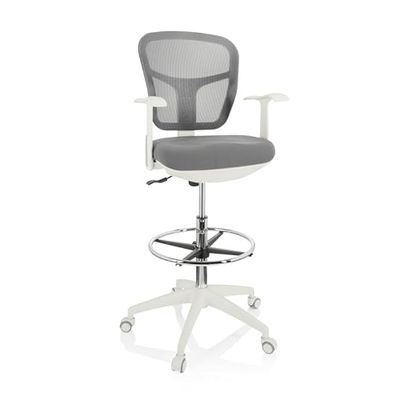 hjh OFFICE Baliestoel TOP WORK 108 W stof/netstof Grijs