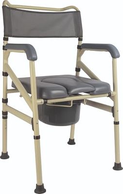 Identités, Sedia per WC Sardegna, Migliora l'autonomia, protegge i WC, pieghevole a piano, regolabile, seduta impermeabile, vaso rimovibile, peso massimo supportato 130 kg, modello fisso pieghevole