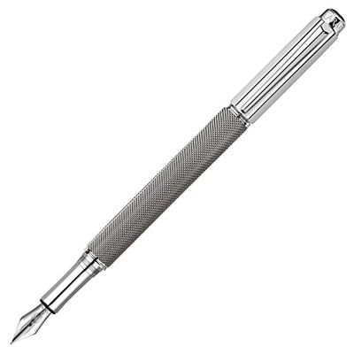Caran D'Ache Varius Ivanhoé Stylo-plume à pointe moyenne Revêtement rhodium Plaqué argent
