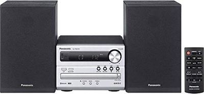 Panasonic SC-PM250 - Microcadena de 20 W (2 x 10 W, Am, FM, USB, MP3, Bluetooth), Plateado [Versión Importada]