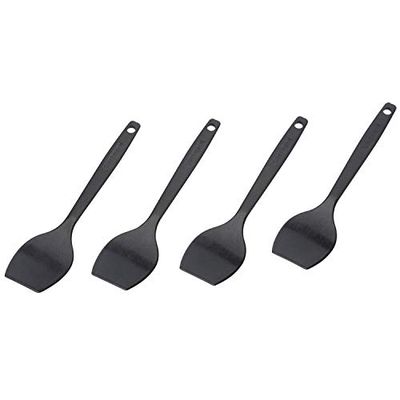 Westmark 4 Espátulas para Raclette/mini espátulas, comprimento: 16,6 cm, plástico, Gourmetta, preto, 20452270