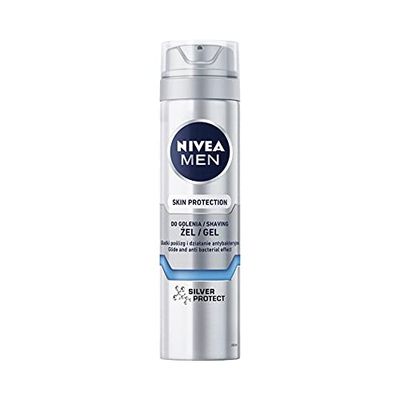 NIVEA MEN Silver Protect Gel da barba da uomo, 200 ml