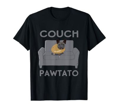 Divano Bulldog francese Pawtato divertente proprietario Frenchie Patata Maglietta