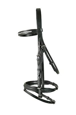 PFIFF Kent Snaffle - Filete de hípica, tamaño Vol libraslut/COB, Color Negro