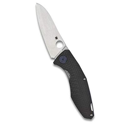 Spyderco Drunken - Mango: Titanio/Fibra carbono_Filo: Liso