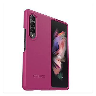 OtterBox Thin Flex skal för Samsung Galaxy Z Fold3 5G, stöttåligt, fallsäkert, tunt skal i två delar, testad till militärstandard, för vikbara telefoner, Rosa