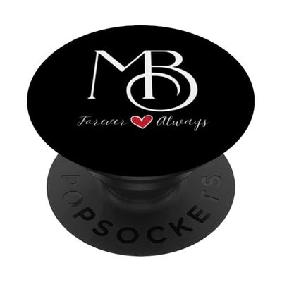 Iniciales para parejas B & M, boda, aniversario, inauguración de la casa PopSockets PopGrip Adhesivo