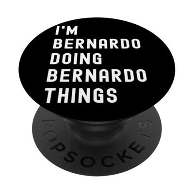 Soy Bernardo Haciendo Cosas de Bernardo PopSockets PopGrip Adhesivo