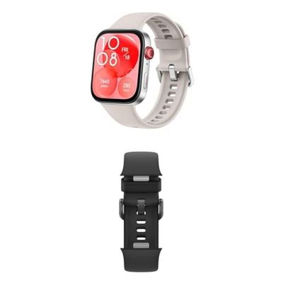 HUAWEI WATCH FIT 3, ultradun design met AMOLED-scherm van 1,82 inch, allround fitness en gezondheidsbeheer en een batterij die tot wel 10 dagen meegaat, wit