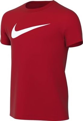Nike CW6941-100 Y NK DF PARK20 SS Tee HBR T-Shirt Unisex Bambino White/Black Taglia M
