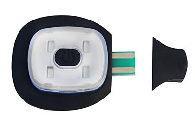 Velamp, CAPLED: Luce Sostitutiva per Serie CAPXX e ST01X. 4 LED Bianchi. Ricaricabile Tramite Porta USB. Unisex Adulto, Nero, Taglia Unica