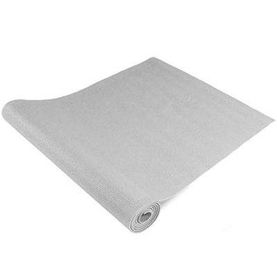 Prosource Fit klassieke yogamat 1/8" (3 mm) dik, extra lang 72 inch lichtgewicht fitnessmat met antislip grip voor yoga, pilates, oefening, grijs