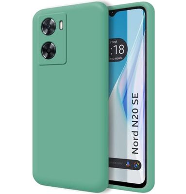 Tumundosmartphone Custodia in silicone liquido ultra morbido per Oneplus Nord N20 SE colore verde