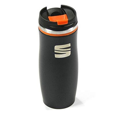 Seat 6H1069604KAA - Thermos in acciaio INOX, colore: nero/arancione