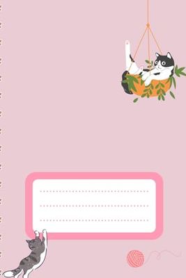 Adorable Cats Notebook - 120 Pages, Pink Cover Design: Adorable Cats Notebook - 120 Pages, Pink Cover Design