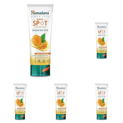 Himalaya Dark Spot Clearing Curcuma Face Scrub, Exfoliates and Improves Skin Texture, 75ml (Pack of 5)