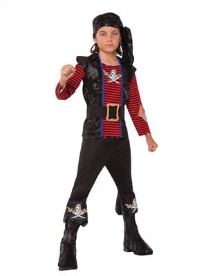 Rubies 630938-L Déguisement de pirate pour enfant, taille 8-10 ans