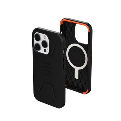 URBAN ARMOR GEAR UAG Ontworpen voor iPhone 14 Pro Case Zwart 6,1 inch Civiele Ingebouwde Magneet Compatibel met MagSafe Opladen Slanke Ultradunne Slanke Dropproof Shockproof Beschermhoes