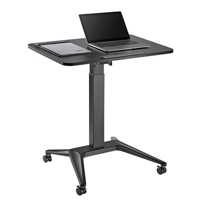 Maclean - Verrijdbaar laptop bureau - hoogteverstelling - 80x52cm, 8kg max, 109cm - MC-453B - Zwar
