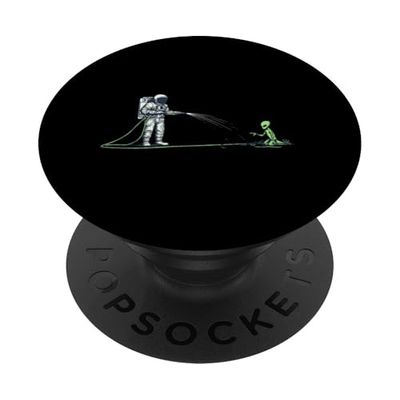 Astronauta Aguas Crecimiento Planeta Alienígena PopSockets PopGrip Adhesivo