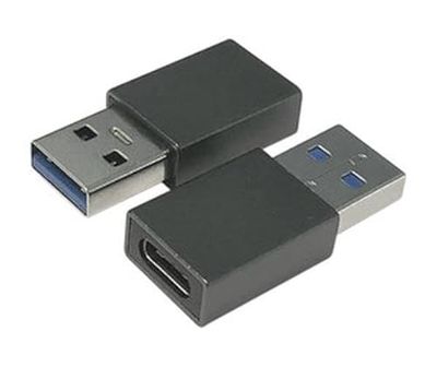 Velocraze Adaptador - adaptador tipo usb macho a tipo c hembra, 2 unidades, ideal para conexiones rápidas y seguras de dispositivos electrónicos.
