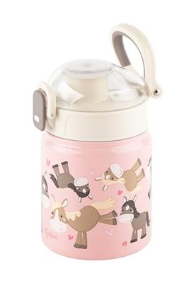 Stainless Steel Water Bottle, 400 ml, Children's Pony Design