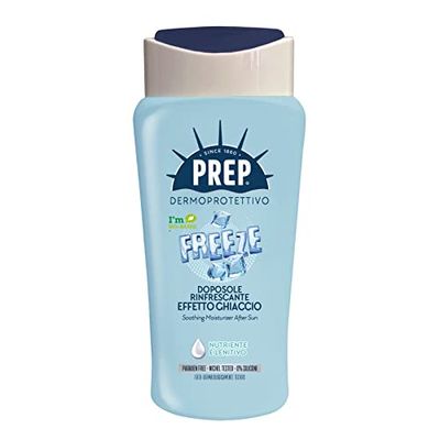 Prep, Doposole Rinfrescante Effetto Ghiaccio, Crema Doposole Dermoprotettiva, Nutriente e Lenitiva, Dermatologicamente Testata, con Mentolo, Aloe Vera, Fico d'India, Senza Parabeni, Nichel o Siliconi