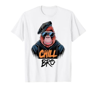 Chill Bro - Cooler Gorilla con occhiali da sole Maglietta