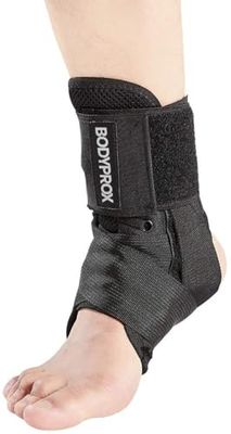 Bodyprox Enkelbrace voor dames en heren, veterspalk voor enkelverstuiking (maat L)