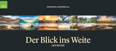 GEO Panorama: Der Blick ins Weite 2025 - Panorama-Kalender - Wand-Kalender - Großformat-Kalender - 137x60