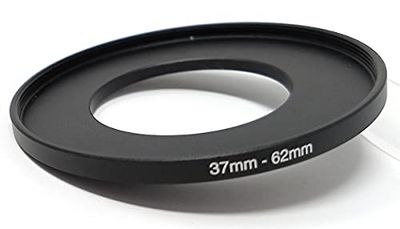 System-S Adaptador de Objetivo de 37 mm de Rosca a Anillo Step Up de 62 mm en Color Negro para Filtro