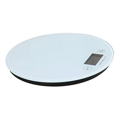 MSV vit elektronisk glas köksvågar 20 x 1,8 cm