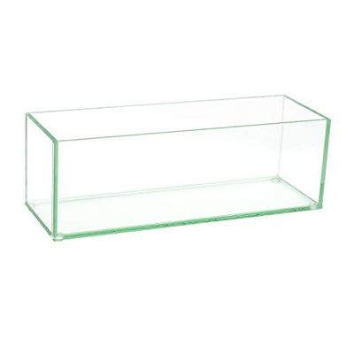 Royal Imports Florero de Cristal Decorativo para el hogar o la Boda, Forma Rectangular Oblonga, 30,5 cm de Largo, 10,16 cm de Alto x 10,16 cm de Ancho, Transparente