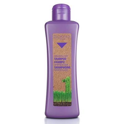 SALERM - Shampoo White or Bleached Hair - Grapeology Biokera Natura Shampoo - 300ml - with Grape Seed Oil - Nourishes and Moisturizes Hair - Gentle Cleansing - Prevents Color Oxidation