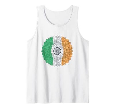 Bandiera irlandese Mandala Flower Eire San Patrizio Canotta