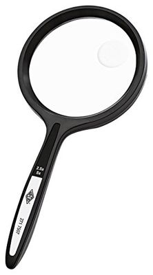 Wedo 2717507 4.8 cm Magnifier Round Shape - Black