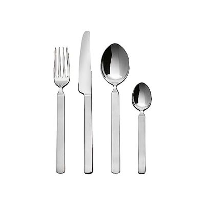 Alessi | Dry 4180S24 - Set de Couverts Design en Acier Inoxydable 18/10, 24 Pièces