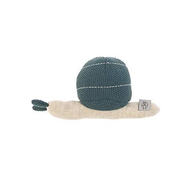 Lässig 1313008471 - Peluche con sonajero/garden explorer caracol azul, unisex