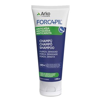 Arkopharma Forcapil Anticaduta - Shampoo Contro la Caduta Precoce dei Capelli - Previene la Caduta di Capelli e li rinforza - Con Lindera e Miglio - 1 Confezione da 200 ml