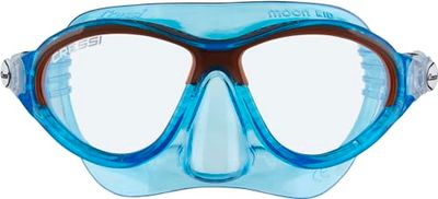 Cressi Moon Kid Máscara infantil de uso aquático, crianças, azul/laranja, Uni