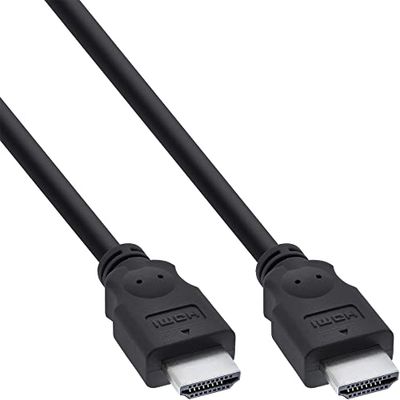 InLine 17611E HDMI-kabel, HDMI High Speed, stekker/stekker, zwart, 1,5 m