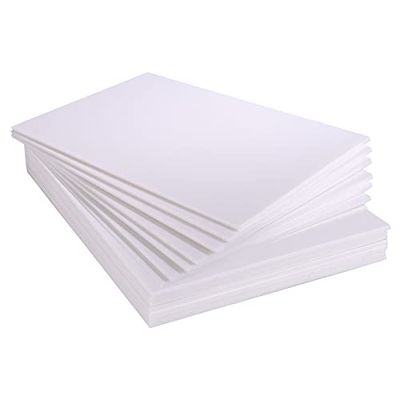 ASelected Confezione da 10 pannelli in schiuma A3 (420 x 297 mm), spessore 5 mm, per modellismo, montaggio di foto, presentazioni, progetti artistici e artigianali (bianco)