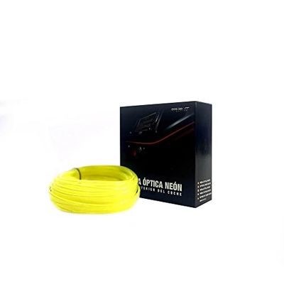 TIRA DE ALAMBRE DE NEÓN DE FIBRA ÓPTICA COLOR AMARILLO